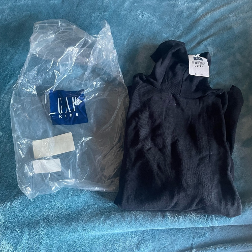 Gap girls black sparkle turtleneck